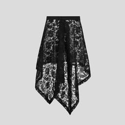 Black lace curtain, skirt, (Physicals) 4