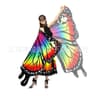 Single -side color double pendant+long skirt