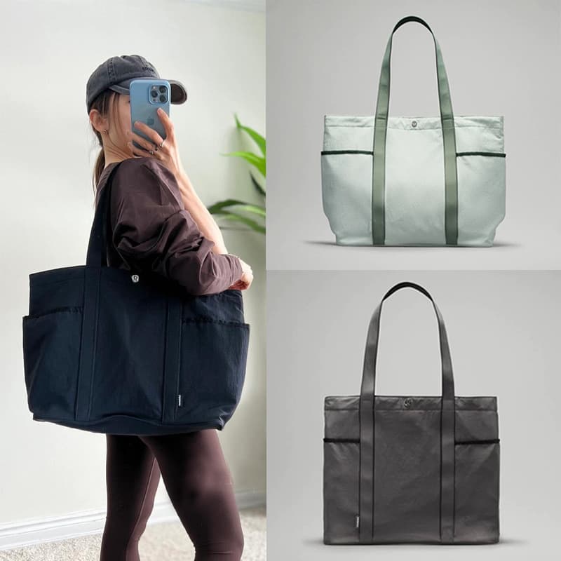 Waterproof shopping bag, capacious purse for yoga, shoulder bag
