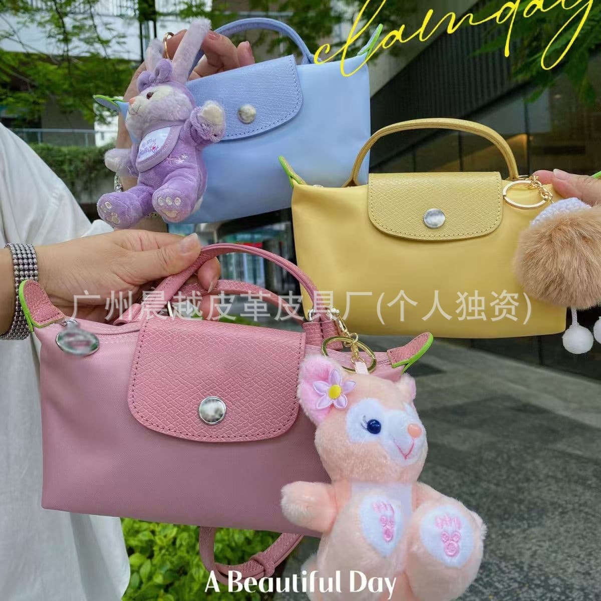 Purse for leisure, small small clutch bag