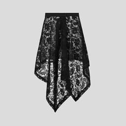 Black lace curtain, skirt, (Physicals) 2