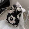 Black, flowered, 90 gram