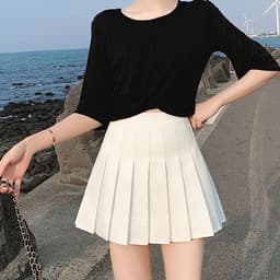 Spring pleated skirt, summer mini-skirt, for teenagers, high waist 2