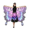 Pink-purple pendant, long skirt, mask