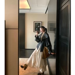 Measuring Ouyang 10/8 20 points [Dream-seeking Camellia] Irregular stacked skirt with drape 3