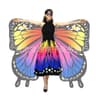 Single -sided rose red and blue double pendant+long skirt+color mask