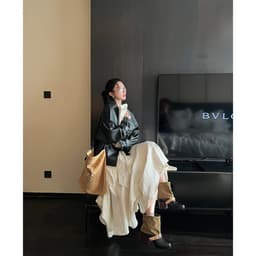 Measuring Ouyang 10/8 20 points [Dream-seeking Camellia] Irregular stacked skirt with drape 5