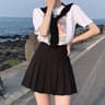 Black classic suit jacket, cloth, safe trousers