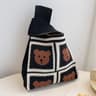 Plaid bear head - black 90g
